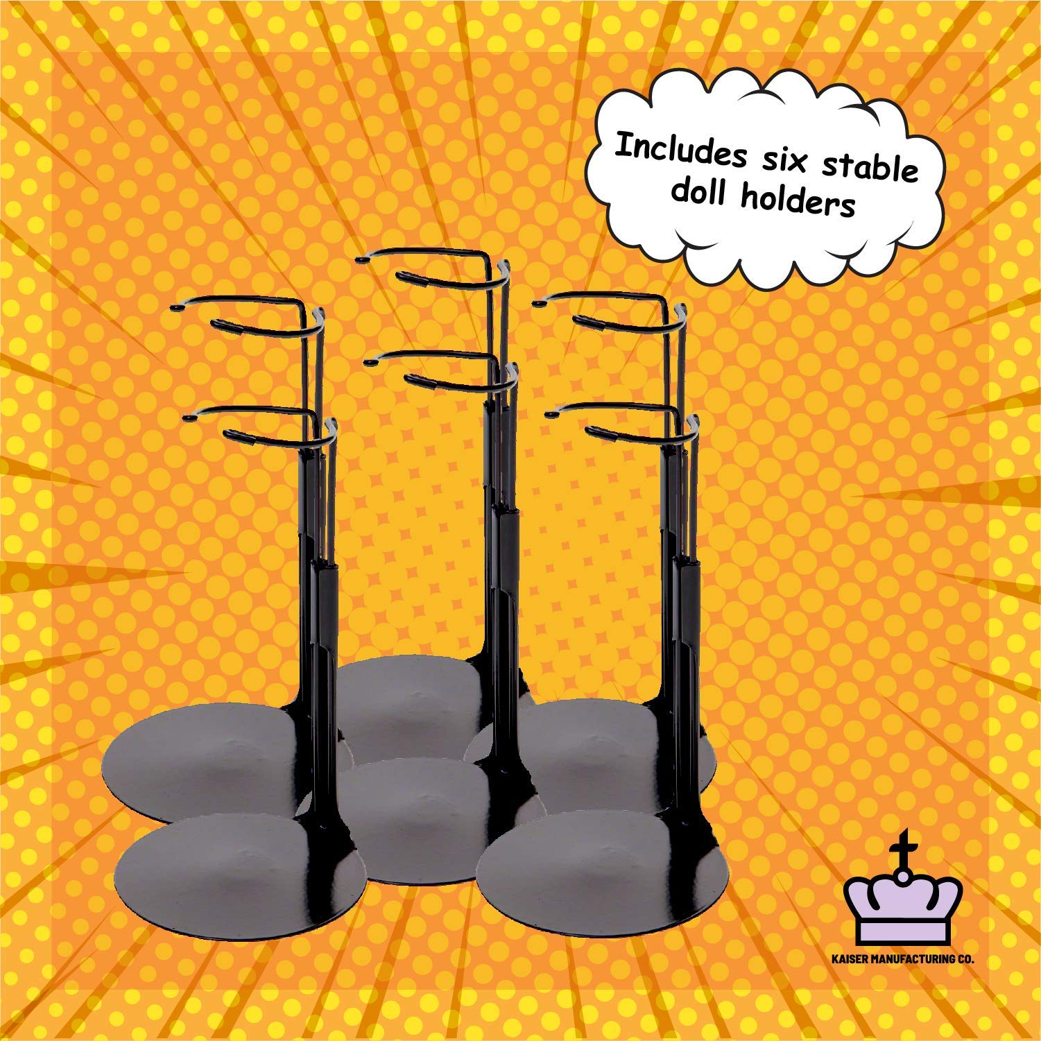 Amazon.com: Kaiser Black Doll Stand - Action Figure Stands with